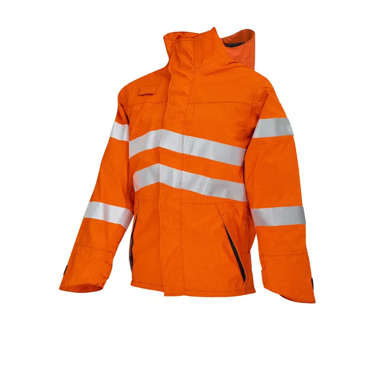 Progarm Orange Hi vis Lightweight Waterproof Jacket