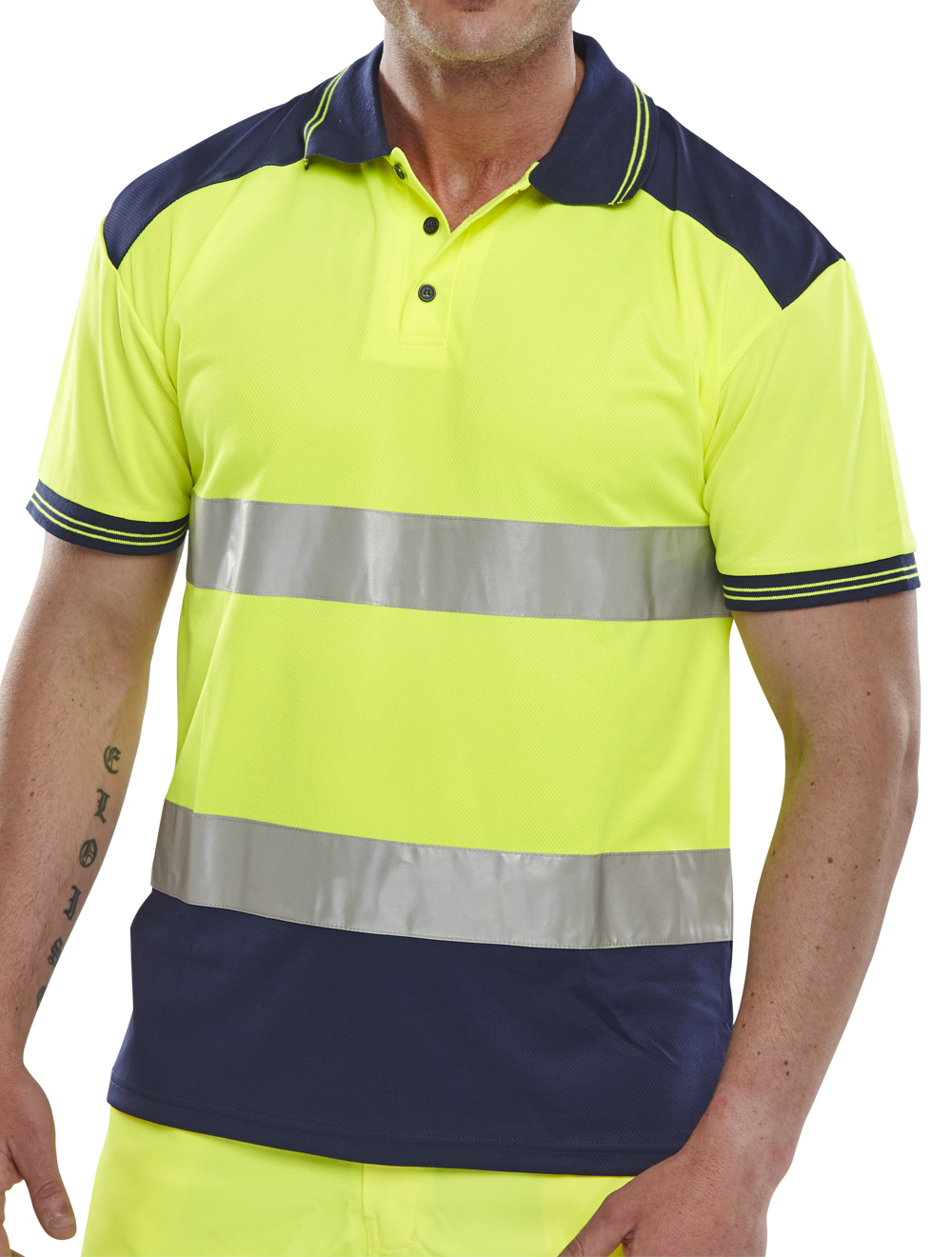 Hi Vis Two Tone Polo Shirt