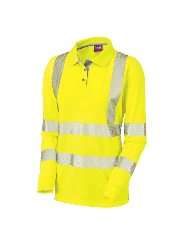 Pollyfield Ladies Hi Vis Polo Shirt 